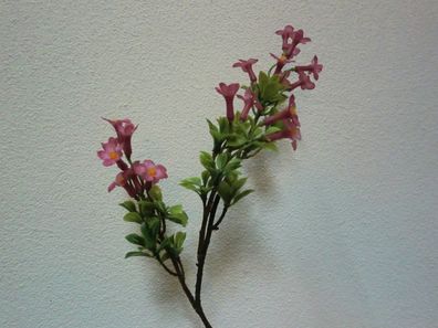 Alpenrosenzweig künstlich, Rosé gemischt,3-fach verzweigt,39 cm hoch, Alpenblumen