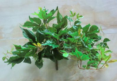 Clematisblätterbusch künstlich UV-beständig, 9-fach verzweigt, 50 cm hoch