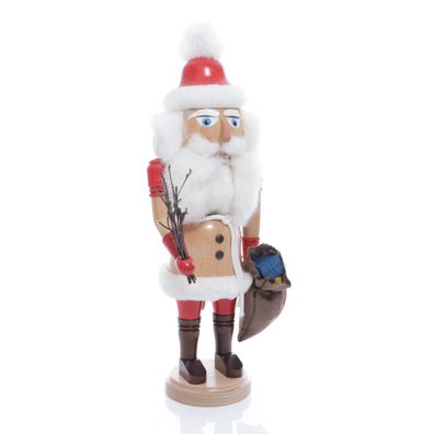 Nußknacker Weihnachtsmann mit Geschenkesack Höhe= 41cm NEU Weihnachten Seiffen