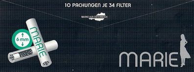 10x Marie Active Filter 6mm mit Aktivkohle (ohne Überkarton)