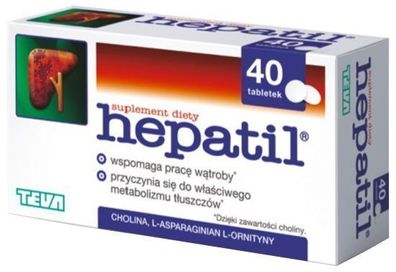 Hepatil Lebererkrankungen Fettstoffwechsel Cholin Galle Leber Entgiftung 40 Tab