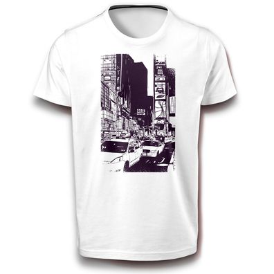 New York City USA Times Square Broadway Theaterviertel Manhattan Amerika T-Shirt weiß