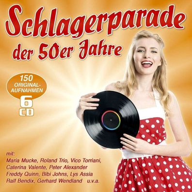 Various Artists: Schlagerparade der 50er Jahre: 150 Originalaufnahmen - - (CD / S)