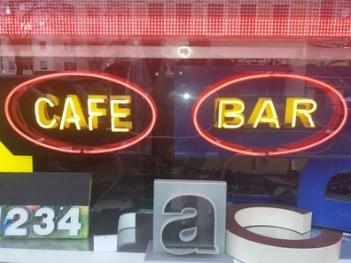 Handgemachte Deutsche Original Neonwerbeobjekte Cafe und Bar Lange Haltbar