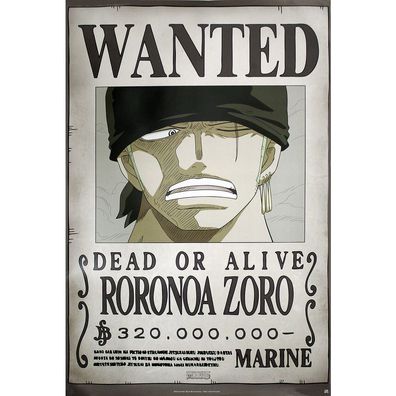 One Piece Poster Wanted Roronoa Zoro (48)