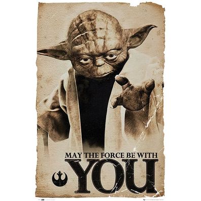Star Wars Poster: Yoda May the Force be with You