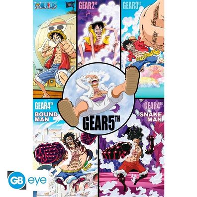 One Piece Poster: Gears History (91,5 x 61 cm)