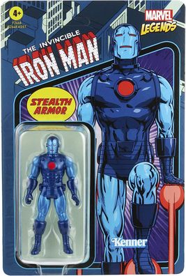 Marvel Legends 3,75 Retro Wave Actionfigur: Stealth Iron Man