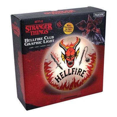 Stranger Things Lampe Nachtlicht Leuchte Hellfire Club Logo Light