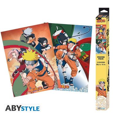 Naruto Poster-Set: Chibi Posters - Team 7 (52 x 38 cm)