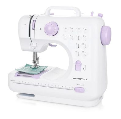 Emerio Sewing Machine Nähmaschine, 12 Stiche, 1 vier-Schritt Knopfloch