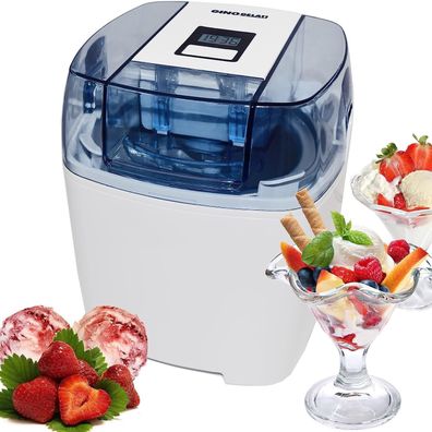 Gino Gelati EIS Chef ICD-30W-D 4in1 Digitale Eismaschine Frozen Yogurt Maschine,