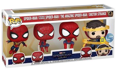 Marvel Spiderman Funko POP! PVC-Sammelfigurenset 4er Pack - Spiderman, Freindly ...
