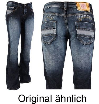 Damen Jeans Denim Washed Vintage 70er, 70% Reduziert; Umtausch Möglich