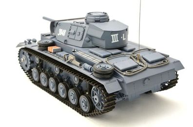RC Panzer "Kampfwagen III" 1:16 Heng Long - Rauch & Sound, 2,4 Ghz Fernsteuerung