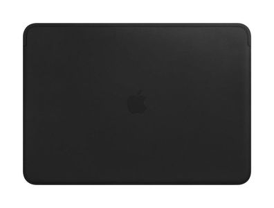 Apple Leather Sleeve für MacBook Pro 15 Zoll Schutzhülle schwarz - neu - gut