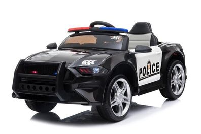 Kinder Elektroauto Polizei Design 07 Polizei-Lichter Sirene MP3 USB, Stoßdämpfer