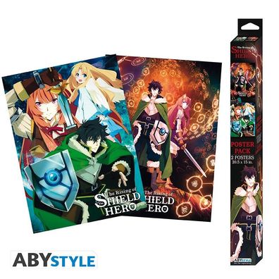 The Shield Hero Poster-Set: Chibi Posters - Group & Duo (52 x 38 cm)