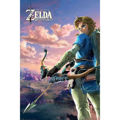 Legend of Zelda Poster: Breath of the Wild Link mit Bogen (60)