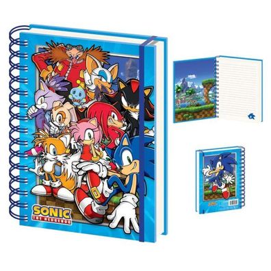 Sonic The Hedgehog Notizbuch A5 Green Hill Zone Gang
