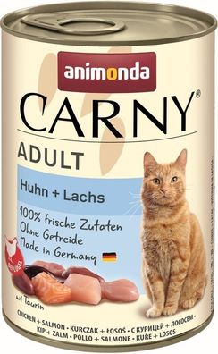 Animonda Cat Dose Carny Adult Huhn & Lachs 400g - 6 Stück