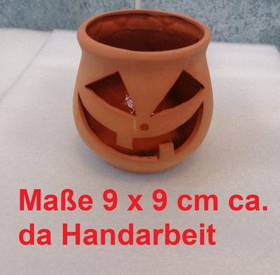 Halloween Keramik Teelicht Handarbeit Handgemacht Geschenk Weihnachten