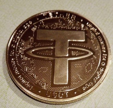 tether - Medaille - Münze - Tether - NEU - in Hülle verpackt -- (Gr. 40 x 3mm)