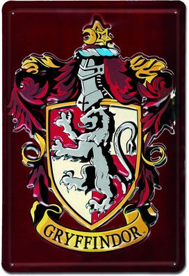 Harry Potter Blechschild Gryffindor Wappen (20 x 30 cm)