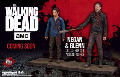 Walking Dead TV Version Actionfigurenset: Negan & Glenn Doppelpack (13 cm)