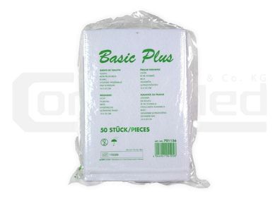 BASIC PLUS Waschhandschuhe weiß - ab 50 Stück - Anzahl: 50 Stück