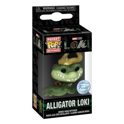 Loki Funko POP! Vinyl Schlüsselanhänger Alligator Loki (4 cm)