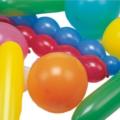 XXL-Luftballons farbig sortiert "verschiedene Formen", extra groß 375 Stück