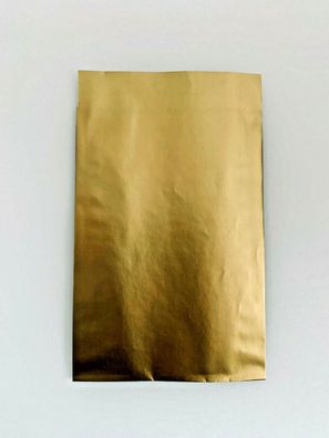 Papier Flachbeutel gold 10 x 17 cm+ 2 cm Paper flat bag gold 10 x 17 cm + 2 cm