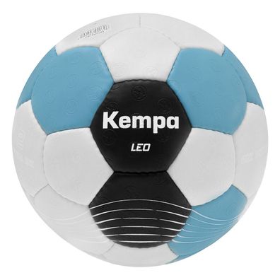 KEMPA Handball Leo Trainingsball Größe 1 Hellgrau/ Hellblau/ Schwarz NEU