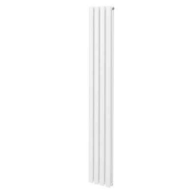 Röhrenheizkörper Oval Zentralheizung Modern Vertikal Weiß 1800 x 240mm