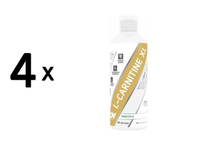 4 x Dorian Yates Nutrition L-Carnitine XL Liquid 3000mg (1000ml) Pineapple