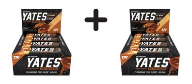 2 x Dorian Yates Nutrition YATES Whey Protein Bar (12x60g) Brownie Caramel