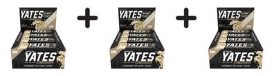3 x Dorian Yates Nutrition YATES Whey Protein Bar (12x60g) White Choc Peanuts