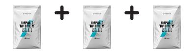 3 x Myprotein Impact Whey Isolate (2500g) Vanilla