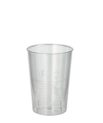 1000 Stück Plastikbecher (PS) 0,1 l Ø 5,5 cm · 7,5 cm glasklar