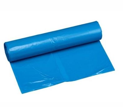 Blaue Müllsäcke 120 l H 1100 x B 700 mm ( 250 Stück ) 28 my