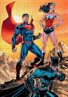 Batman Puzzle Batman and Wonder Woman (1000 Teile)