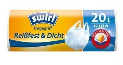Swirl, 20 antibakterielle Müllsäcke, 20 l