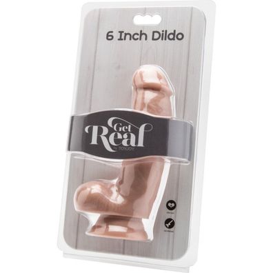ToyJoy Get Real Dildo 6 Inch With Balls er Pack(x)