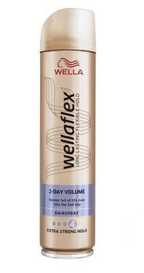 Wellaflex 2. Tag Volumen Extra Starker Halt Haarspray, 250 ml