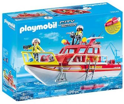 Playmobil 70147 - City Action Fire Extinguisher Boat - Playmobil - ...