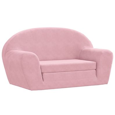 vidaXL Kinder Ausklapp-Loungesessel Rosa