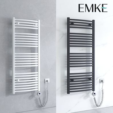 EMKE® Badheizkörper Elektrisch Mit Thermostat Elektro Handtuchwärmer Handtuchtrockner