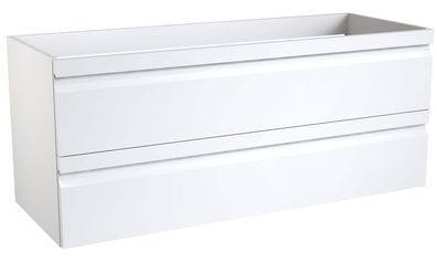 Waschtischunterschrank Bikaner 08, Farbe: Weiß glänzend ? 50 x 119 x 45 cm (H x