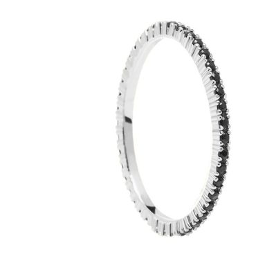 PDPaola - Damen - Black Essential Ring Silver AN02-348